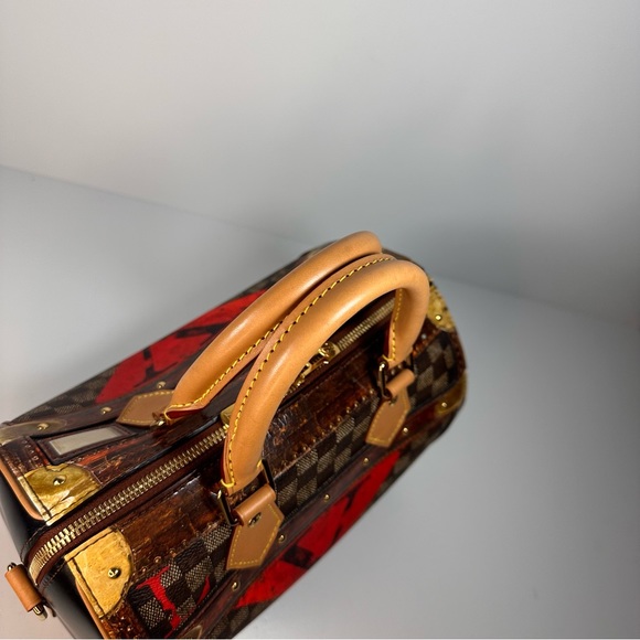 Louis Vuitton Damier Ebene Time Trunk Speedy Bandouliere 25 - Picture 6 of 15